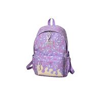 Generisch Ice Series School Backpack for Campus Style, Lightweight Korean Design, Ideal for Everyday Use, Leisure, Water-Repellent Material, Versatile, Robust Workmanship (Purple-B, One Size)