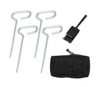 Generisch Ice Tent Drill Metal Universal Tent Stake for Camping, Winter Fish Tent Drilling Tool for Ice Fishing, for Camping, Survival, Adventure, Hiking and Outdoor Activities