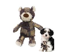 Generisch Indestructible Bear Dog Toy - Squeaky Dog Toy Indestructible Robust Bear Squeaky Dog Chew Item for Small, Large Dogs and Puppies