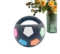 Generisch Indestructible Dog Ball - 13 cm, 5.12 Size, 284 G, Training Ball, Transparent Squeaker, Robust Chew Toy for Large Breed Dogs, Interactive Hand Football, Safe Teeth