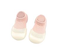 Generisch Infant Toddler Indoor Fishnet Stockings First Elastic Mixed Baby Shoes Pedestrian Socks, pink, 4 UK Child