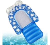 Generisch Inflatable Float - PVC Raft with Leg Rest, Inflatable Float for Pools, for Sunbathing Outdoor at the Lake, River in Your Own Garden or Backyard and at Parties Summer