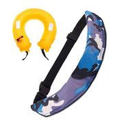 Generisch Inflatable Swimming Belt - Portable Rescue Belt with Buoyancy | Adjustable Reflective Survival Tool with Whistle for Women Sports Fishing Paddle Boarding Kayaking