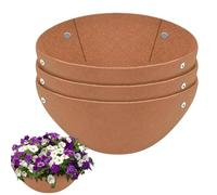 Generisch Inserts for Plant Baskets, 3 Pieces Fleece Filler for Window Boxes, Round Drainage Inserts for Reptile Nest, Flower Pot, Orchid Gardening, Indoor, Outdoor