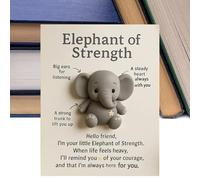 Generisch Inspirational Cards - Hope Symbol Keepsake | Elephant Table Decorations | For Teenage Girls Women Mothers Desk Bookshelf Bedside Table Workplace Decoration