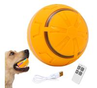 Generisch Interactive Ball for Dogs, Interactive Dog Toy, Movable Pet Ball, Jumping Vibrating USB Rechargeable Dog Toy with Light for Movement Indoor Outdoor