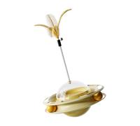 Generisch Interactive Cat Ball, Automatic Rolling Dispenser, 4 in 1 Treat Toy with, Slow Feeding Aid with Sturdy Build, Modern Indoor Style, Accessory for Kitten Puppy Small Pets Home 28 x 18 cm