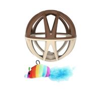 Generisch Interactive Cat Ball Toy, Kitten Toy with Animal Sounds and Scratching Accessories, Cat Toy for Indoor and Outdoor Use with Training Function, for Moving, Stimulating for