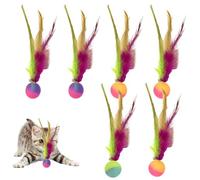 Generisch Interactive Cat , Bouncy Rolling, Toys Elastic Ball Bouncy Balls Exercise and Play Engaging Pet Toy for Active Indoor Kittens and Cats, Multicoloured Pack, 2.5 x 9 cm