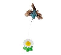 Generisch Interactive Cat Toy, Intelligent Suction Cup Flying Bird with Feathers for Cats, Kitten Anti-Boredom Toy, for Activity and Exercise in Home, Balcony, Living Room