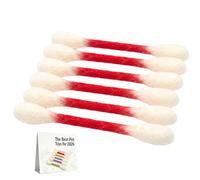 Generisch Interactive Cat with Chew Sticks to Prevent Boredom Large Teething Rings Set for Cat Lovers, Robust Indoor Entertainment Object, 6 Pieces (Red, A)