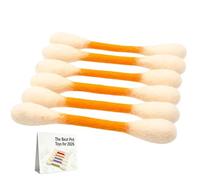 Generisch Interactive Cat with Chew Sticks to Prevent Boredom Large Teething Rings Set for Cat Lovers, Robust Indoor Entertainment Object, 6 Pieces (Yellow, A)