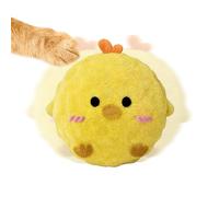 Generisch Interactive Dog Ball Toy - Thermoplastic + Fabric Plush Toy Interactive | Rolling Chew Ball for Teething Puppy for Dogs to Get Boredom When Playing Indoor and A