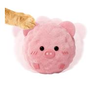 Generisch Interactive Dog Ball Toy - Thermoplastic + Fabric Plush Toy Interactive | Rolling Chew Ball for Teething Puppy for Dogs to Get Boredom When Playing Indoor and A