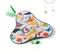 Generisch Interactive Toy for Cats - Quiet Play with Movable Hidden Play Stimulation, Rechargeable Enrichment Toy, for Playing Alone in Home, Living Room, Kitchen