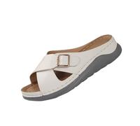 generisch Jack Shoes Women's Thick Sewing Strap Breathable Outdoor Beach Slippers Trainers Shoes Women 39-42, White, 5 UK