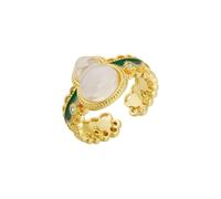 Generisch - Jade Marrow Ring for Women, Lightweight, Exquisite and Small Spiritual Design, Beautiful and High Quality Finger Ring Wrestling and Fighting Duel Sports, one size, Copper, No Gemstone