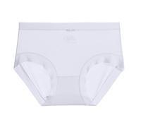 Generisch Japanese Girls Style Women's Ice Silk Briefs with Seamless Crotch Flying Waist for Ultimate Nude Wear Comfort, Light purple, One Size