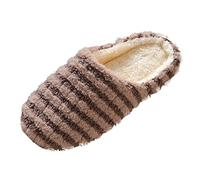 Generisch Japanese Spring Winter Couple Mute Soft Women's Felt Slippers Plush Warm Comfortable Christmas, b, 7 UK