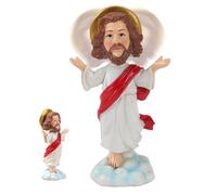 Generisch Jesus Bobblehead, Dashboard Jesus Bobblehead | Religious Statue - Resin Bobblehead for Dashboard, Symbolic Decoration Figures, Jesus Collection Figures for Bedroom, Study Room