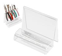 Generisch Jewellery Pliers Holder, Acrylic Display Stand for Jewellery Pliers and Tools, Modern Tool Holder for Pliers and Craft Supplies with Stand for Workbench and Workshop Organiser