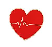 Generisch Jewellery With Meaning Love Red Cross Shape Colour Alloy Accessories Brooch Gift Brooch Jewelry String (A, One Size)