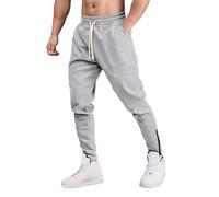 Generisch Jogging Bottoms Men's Lined Fleece Trousers - Training Trousers Thermal Trousers Men's Baggy Sweatpants Thickened Thermal Trousers Winter Leisure Trousers Sports Trousers with Drawstring
