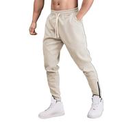 Generisch Jogging Bottoms Men's Lined Fleece Trousers - Training Trousers Thermal Trousers Men's Baggy Sweatpants Thickened Thermal Trousers Winter Leisure Trousers Sports Trousers with Drawstring
