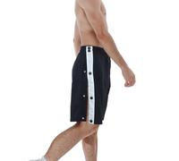 Generisch Jogging Bottoms Men's Short Button Up Sporty Rehab Trousers with Buttons Casual Trousers Elastic Waistband Sweatpants Pockets On The Side Training Trousers with Side Button Placket for