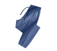 Generisch Jogging Bottoms Men's Wide Unisex Plain Wide Quick Drying Cooling Sports Long Trousers with Wide Leg without Cord Comfortable Jogger Pants Men, Trousers C5-navy, M