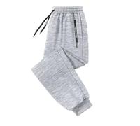 Generisch Jogging Bottoms Women's Casual Breathable Straight Leg Trousers Soft Comfortable Fabric Trousers Lightweight Beach Trousers with Drawstring Pockets, Trousers J3-light Grey, XXL
