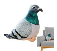 Generisch Jouet Pigeon Peluche Réaliste, 20 cm, Animal Oiseau Simulé Mignon, Décoration Maison Unique, Fournitures Collection Animaux, Cadeau, Idéal Pour, Bureau, Salon