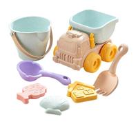 Generisch Jouets de Sable - 550g Kit Plage Avec Camion | Ensemble Jeu Extérieur Portable | Kit Château Sable Enfant 3+ | Outils Plage ABS Resistant | Jeu Jardin Parc Voyage Activité Créative