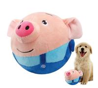 Generisch Jouets Mobiles Interactifs Pour Chiens Moyens - Balle Électronique Sautante Avec Lapin en Peluche Grinçant | Jouet Chien Mobile Jeu Actif Intérieur et Dressage Anti-Stress