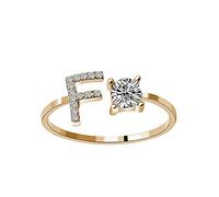 Generisch Juggling Rings for 26 People with Diamond Letters and Stamps Belt with Two Rings, one size, Powder, No Gemstone