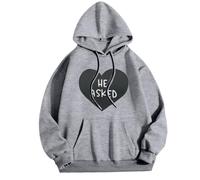 Generisch Jumper Festive Valentine's Day Outfit for Couples - The Perfect Holiday Ensemble Hoodie M, gray, XL