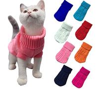 Generisch Jumper for Dogs, Cats, Puppies, Small Breeds, Winter Jacket as Coat, Pet Clothing, Warming, Soft (Red, L)