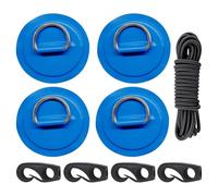 Generisch Kayak Deck Rigging Water Sports Accessories Adhesive Plasters | Kayak Deck Rigging D-Ring Cord for Inflatable Boating, Sup Board, Boating, Fishing, Outdoor Adventure, Camping, Rafting