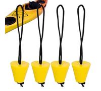 Generisch Kayak Plugs - 4 Pieces with Safety Strap 4 cm Universal Size - Kayak Stopper Plugs - for Canoes, Storm Boats and Other Watercraft for Beginners and Experienced Paddlers