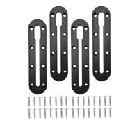 Generisch Kayak Track Rail with Screws 4-Piece Universal Multifunctional Paddle Holder Kayak Equipment Rail for Fish Finder Drink Holder Clamps