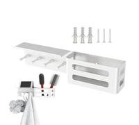 Generisch Key Holder on the Wall, with 4 Hooks Shelf , Wall Key Holder with Shelf - for Post Letters Wallet, Hallway, Living Room, Bedroom, Office, Home Decoration, Home, Farmhouse