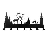 Generisch Key Holder, Self-Adhesive with 7 Hooks Hangers, Guide Pour Scie Circulaire De Menuiserie, for Bedroom, Living Room, Kitchen, Bathroom, Entrance, Hallway, Office, Apartment