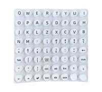 Generisch Keyboard Stickers for Long Nails, Raised Keys Stickers with Letters - Non-Slip Writing Aid as Office Accessories for Protection for Computer Language Learning at Home