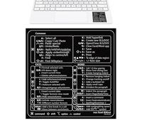 Generisch Keyboard Stickers - Word/Quick Start Guide Keyboard Shortcuts, Waterproof Keyboard Cheat Sheet Stickers | Quick Start Guide, Laptop Keyboard Overlay, Clear Productivity Tool
