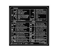 Generisch Keyboard Table - Function Keys, Word Key Commands, Productivity Reminder Stickers, Workflow Navigation Aids, Practical Learning Stickers for Daily Learning in Lapto