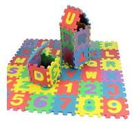 Generisch Kids' Foam Play, 36-Piece Soft Foam Play Set, 11.8 x 11.8 Inch Interlocking Alphabet and Numbers Floor Puzzle, Waterproof EVA Tiles for Girls, Boys