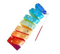 Generisch Kids Gymnastics Band - Lightweight Stick 6.56 Feet - Soft and Durable Heart Patterned Swirl Band | Rhythmic Dance Accessories for Ballet Gymnastics Party | Creative Gift for Girls