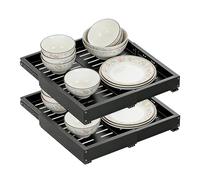 Generisch Kitchen Cabinet Pull-Out Shelves Telescopic Pull-Out Shelves for Pantry, Laundry Room, Apartment, WG, Corner Cabinet, Desk, Dresser, Home