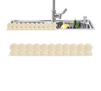 Generisch Kitchen Sink Splash Guard - Silicone Worktop Protector with Strong Suction Cups | Dishwasher Protector for Cooking, Bathroom, Shower, Bathtub, RV, Waterproof Water Barrier
