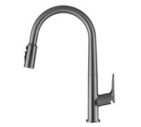 Generisch Kitchen Tap, Chrome, Gooseneck Tap, 3 in 1 Extendable, Single Lever Mixer Tap for Kitchen Sink, Sink Mixer Tap